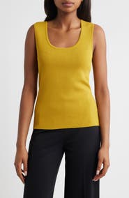Tahari ASL Scoop Neck Sweater Tank