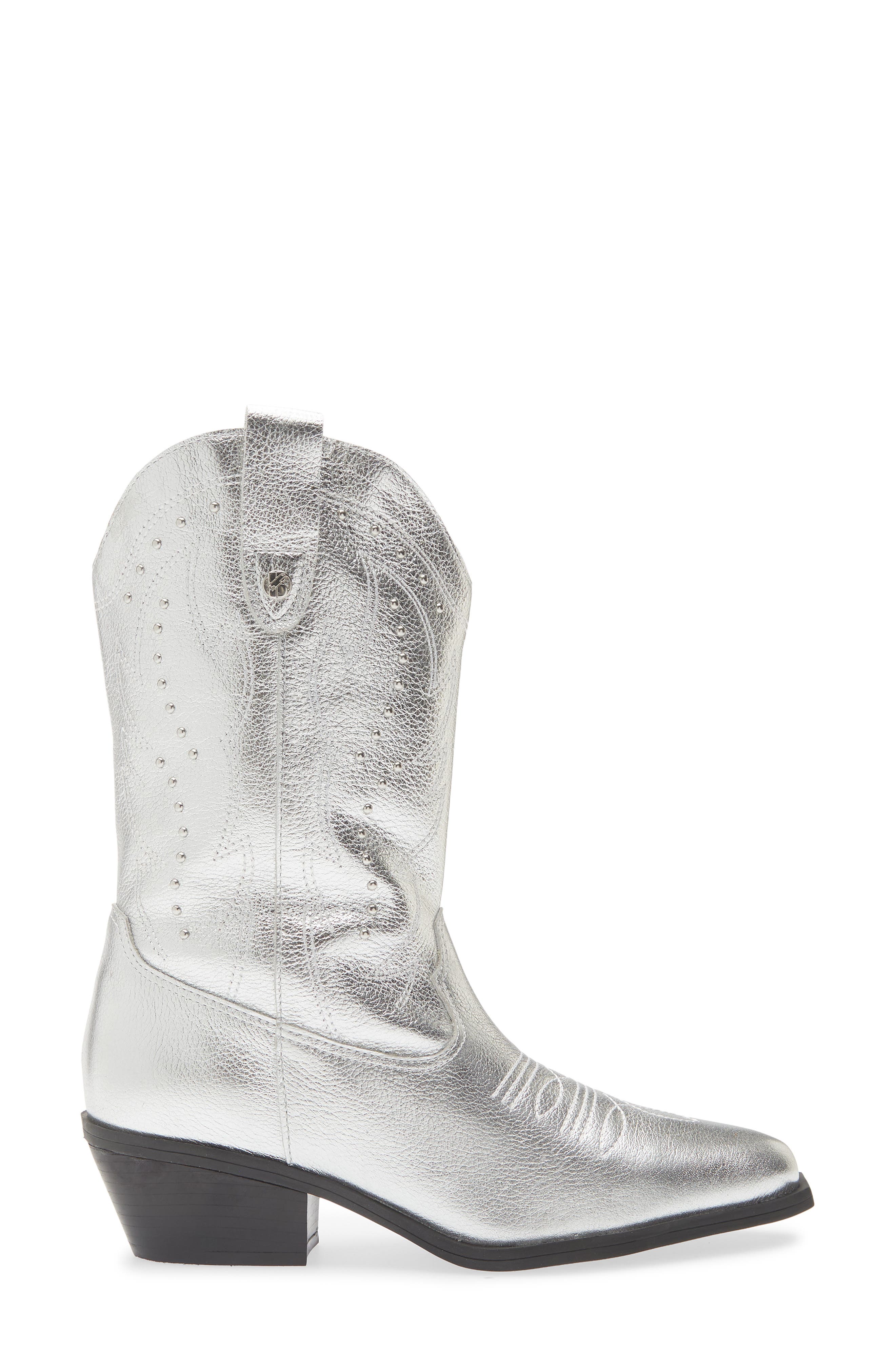 Bottero Metallic Western Boot, Alternate, color, 