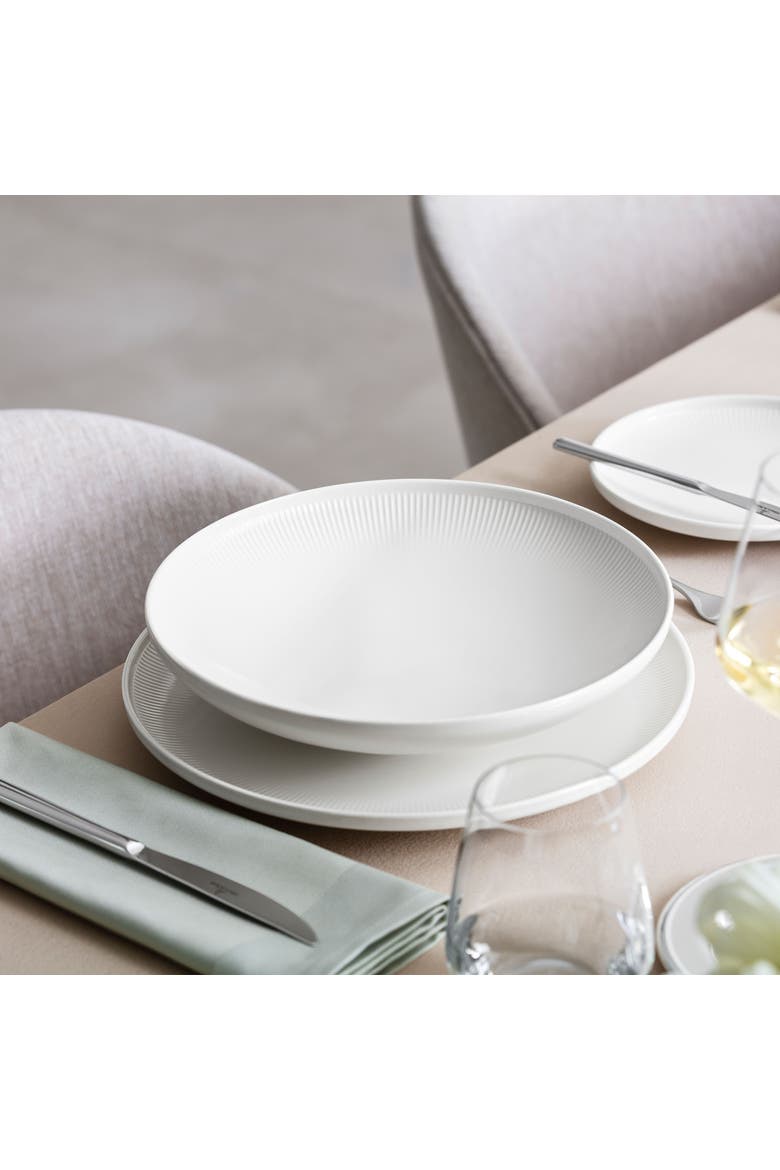 Afina Deep Coup Plate, Alternate, color, White