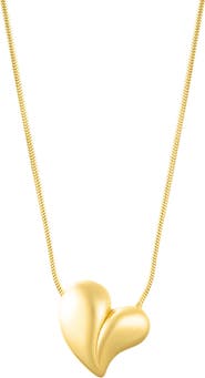 Adornia Water Resistant Heart Pendant Necklace
