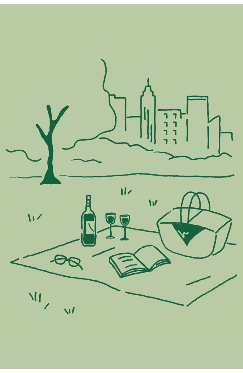 Literie Afternoon in Central Park Candle, Alternate, color, Green