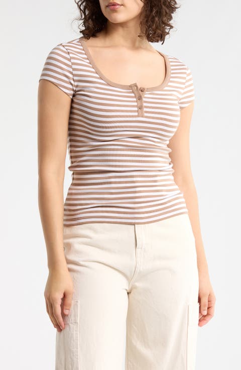 Short Sleeve Henley T-Shirt