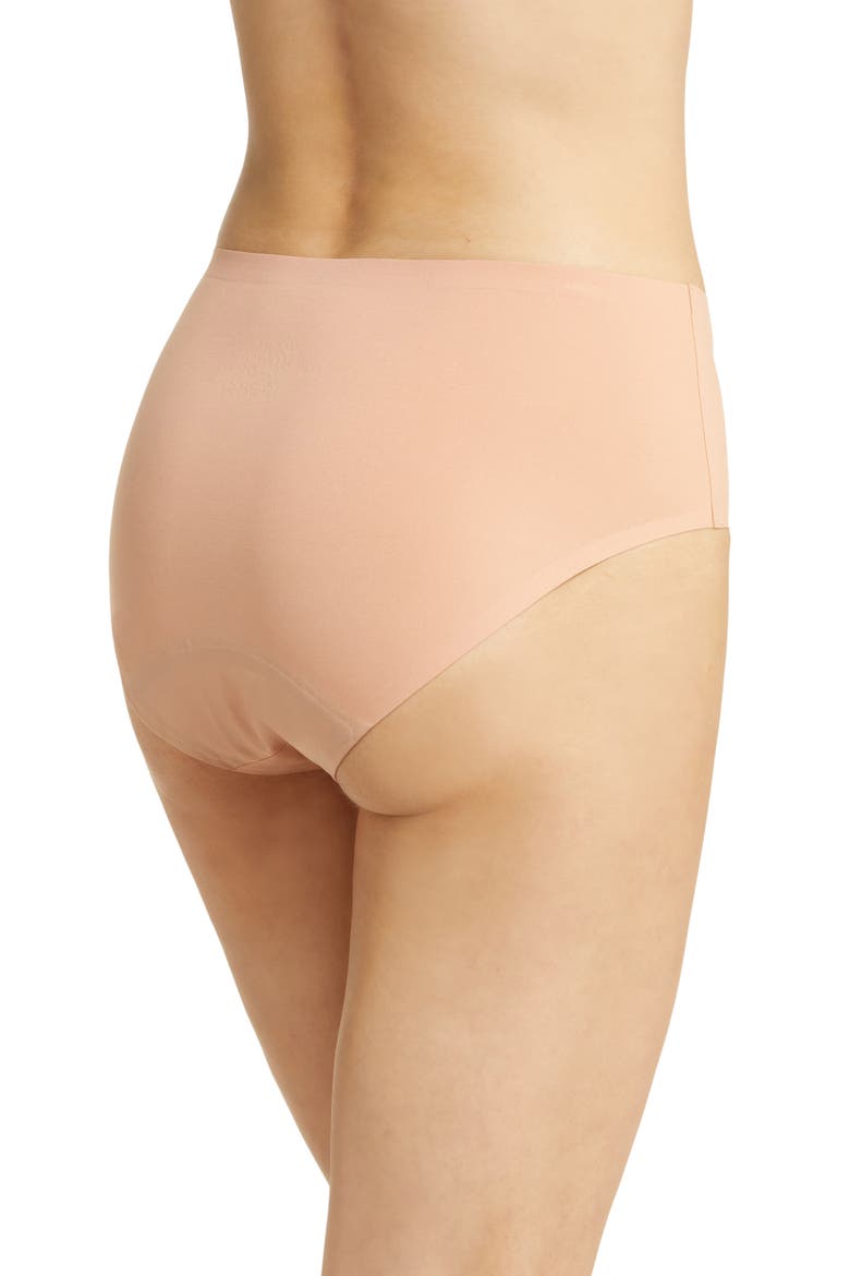 Seamless High Waist Lycra® Xtra Lite Leakproof Briefs, Alternate, color, SMOOTH TERRACOTTA