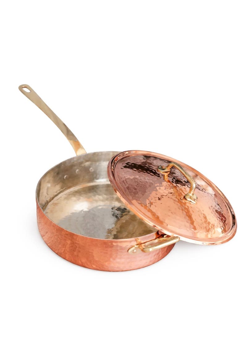 Vintage Inspired Copper Large Sauté Pan, Alternate, color, Copper