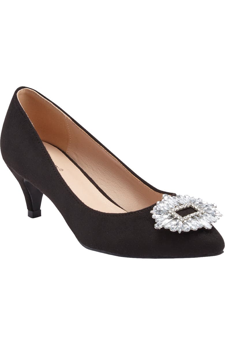 Comfortview The Brenner Slip On Pump, Main, color, Black