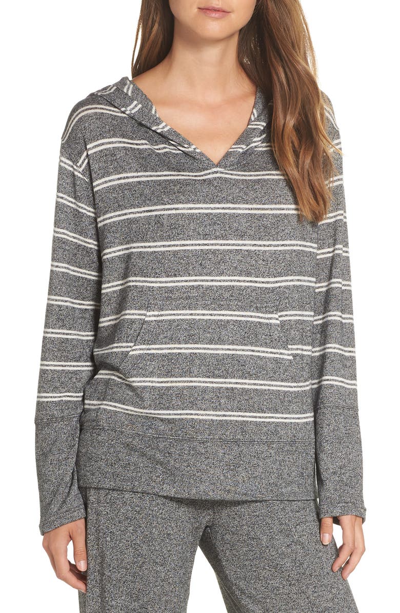 Felina Jenny Slub Knit Lounge Hoodie, Main, color, 