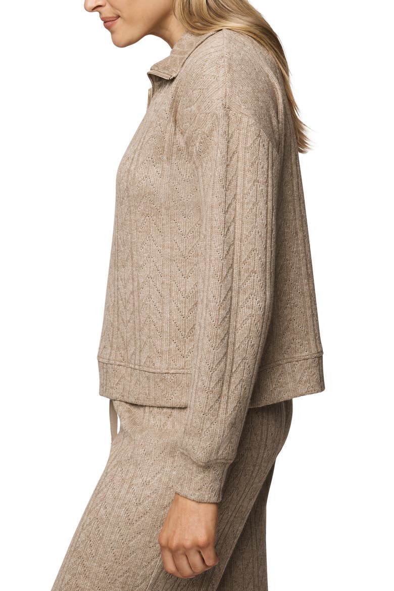 Sweatersoft Quarter Zip Pullover, Alternate, color, LIGHT CEDAR HTR