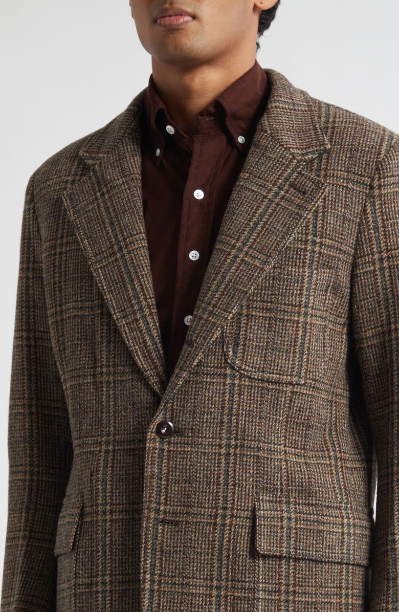 Drake's Mk. II Wool Tweed Games Sport Coat, Alternate, color, Brown