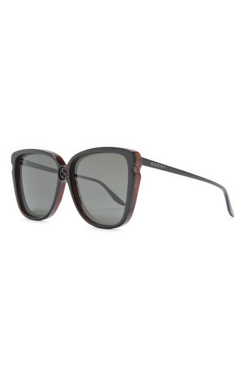 Gucci 63mm Square Sunglasses, Alternate, color,