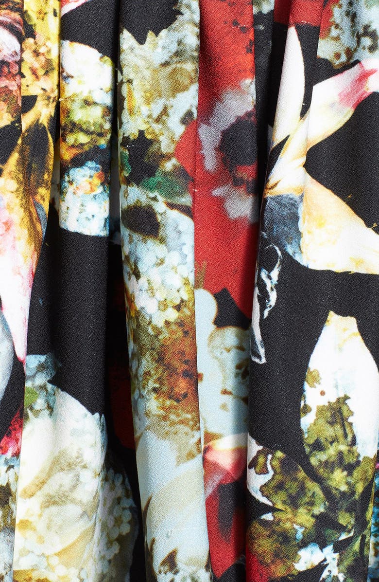 Alice + Olivia 'Pia' Print Flared Skirt, Alternate, color, 