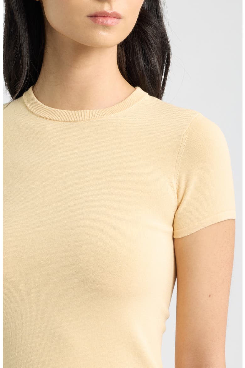 Leandra T-Shirt, Alternate, color, BUTTER