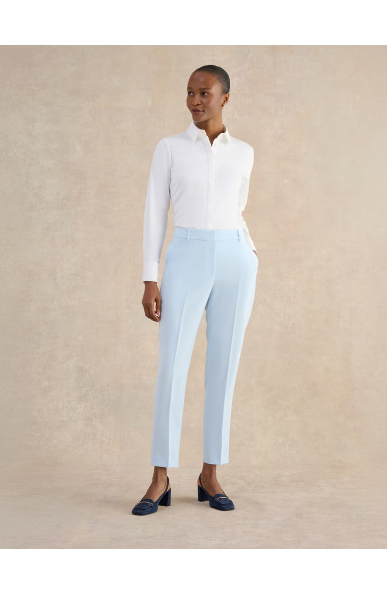 HOBBS LONDON Keighley High Waisted Slim Leg Trousers, Alternate, color, Pale Blue