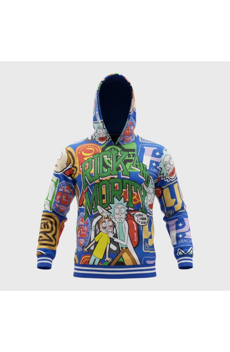 Members Only Rick and Morty All Over Print Hoodie, Main, color, 