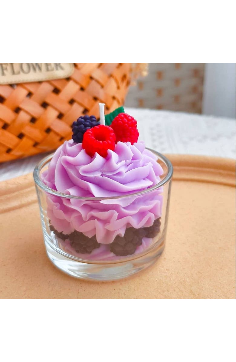 Jellycup Dessert Cup Soy Wax Candle Lavender Berry, Alternate, color, Lavender Berry