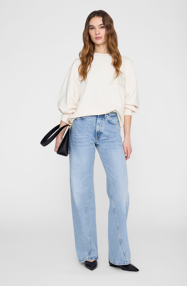 ANINE BING Miles Letterman Sweatshirt, Main, color, 