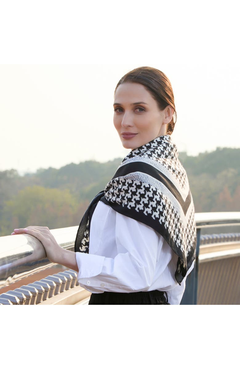 Youzey The Hollis Scarf, Alternate, color, Black/White