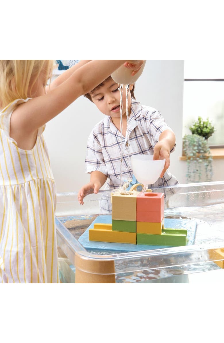 Kaplan Early Learning Company Waterway Block Set - 15 Pieces, Alternate, color, Multicolored