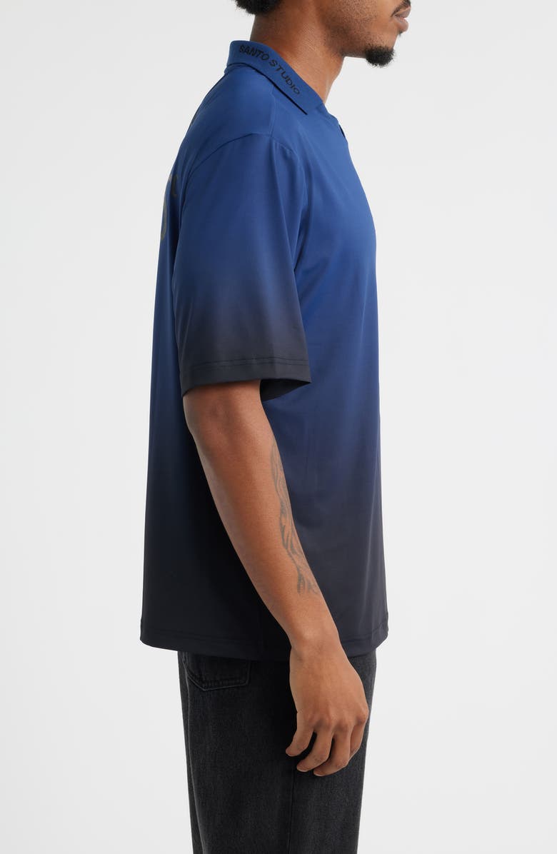 SANTO STUDIO 4 Aces Club Graphic Polo, Alternate, color, Blue