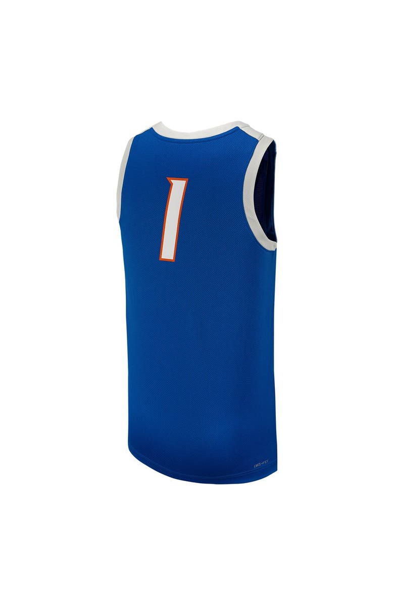 Nike Men's Nike #1 Royal Boise State Broncos Replica Basketball Jersey, Alternate, color, Royal