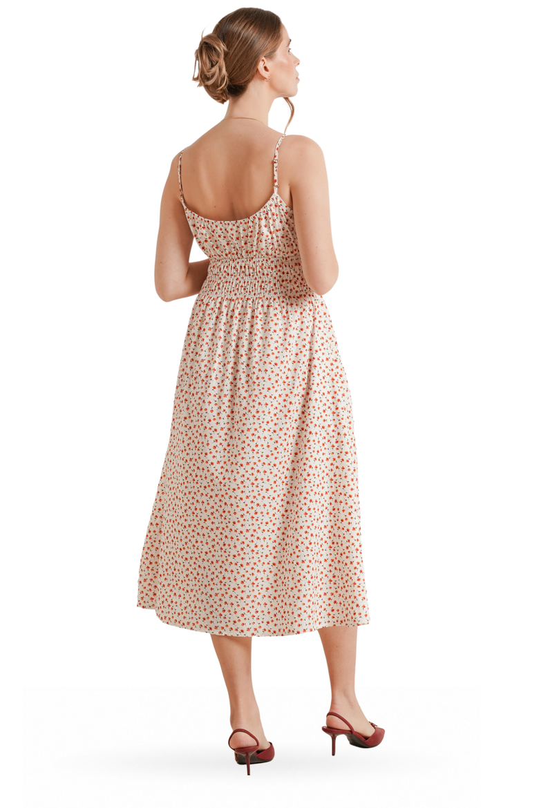 Roma Maternity & Nursing Dress, Alternate, color, Red Poppy Floral