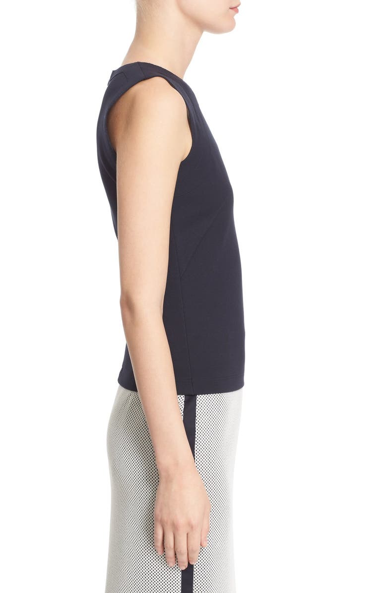 Akris punto Cutout Stretch Jersey Tank, Alternate, color, 