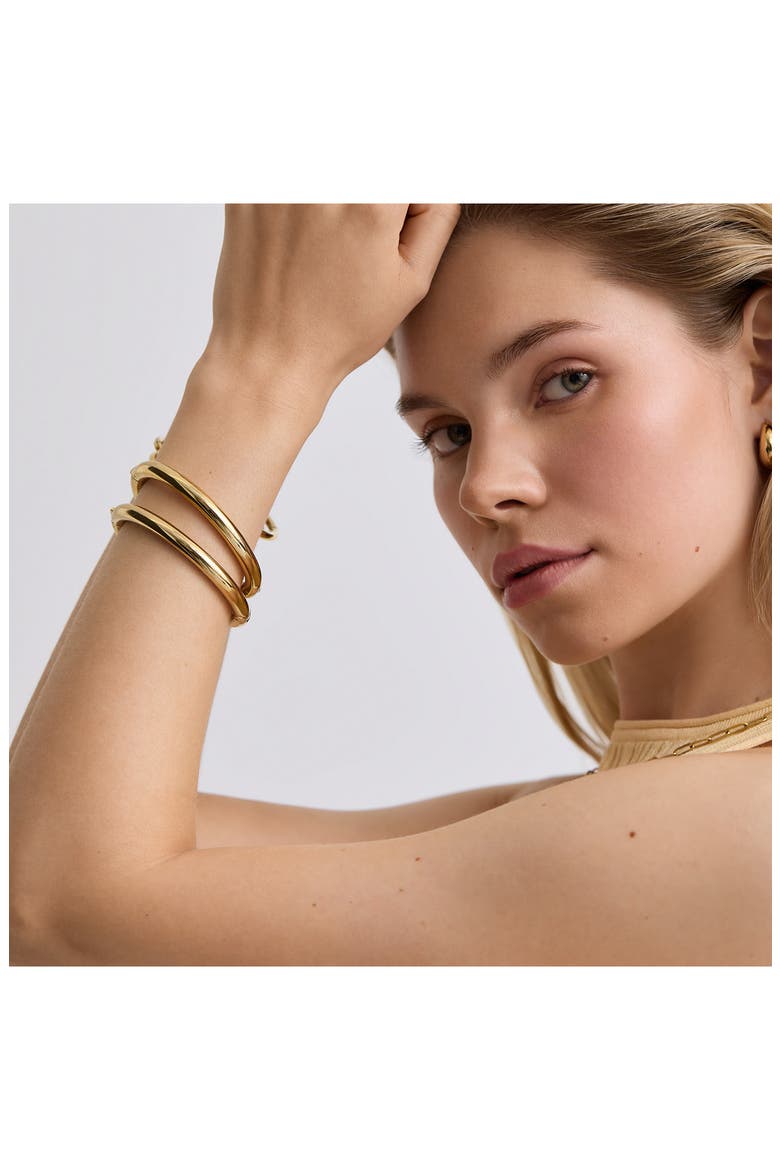 Bold Oval Bracelet, Alternate, color, GOLD