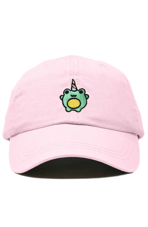 Froggy Unicorn Embroidered Cap