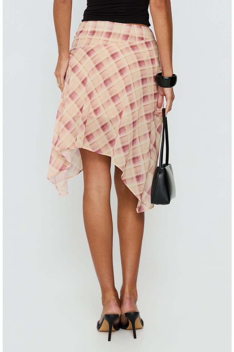 Natana Asymmetrical Midi Skirt, Alternate, color, MULTI CHECK
