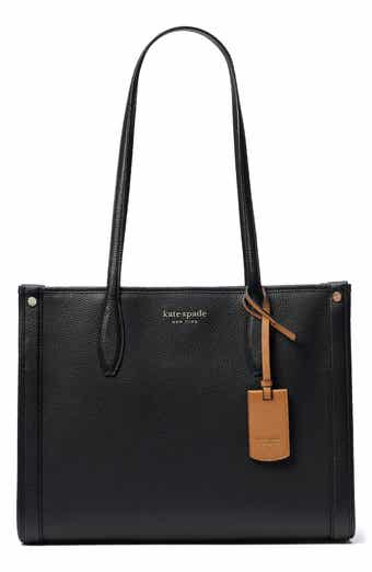 medium market leather tote