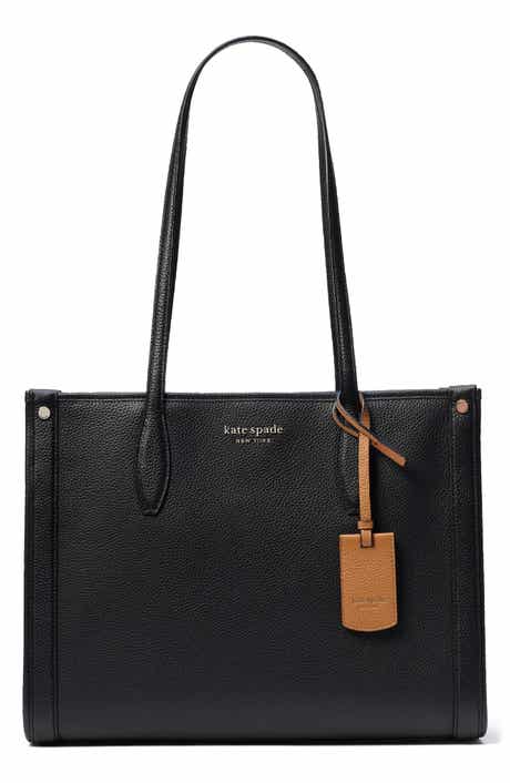 medium market leather tote