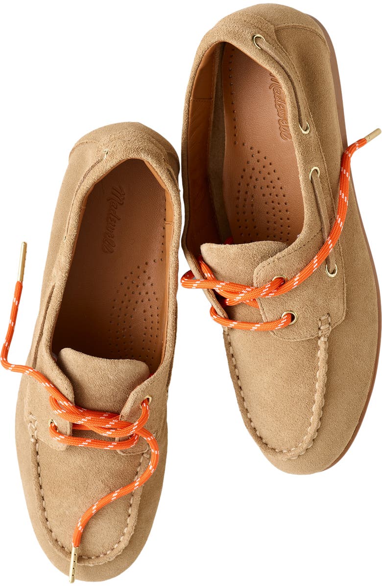 Madewell The Jamie Boat Shoe, Alternate, color, Walnut Shell