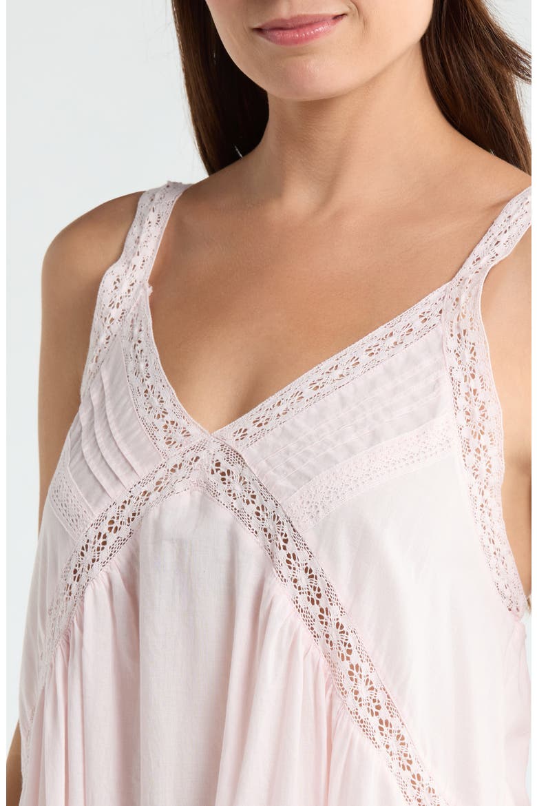 Peached Cotton Lawn Nightgown, Alternate, color, PINK CRYSTAL