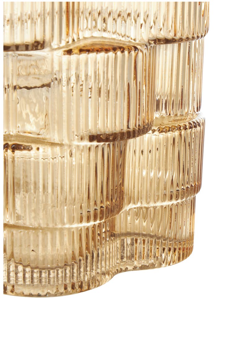 Set Of 2 Glass Vases, Alternate, color, BROWN
