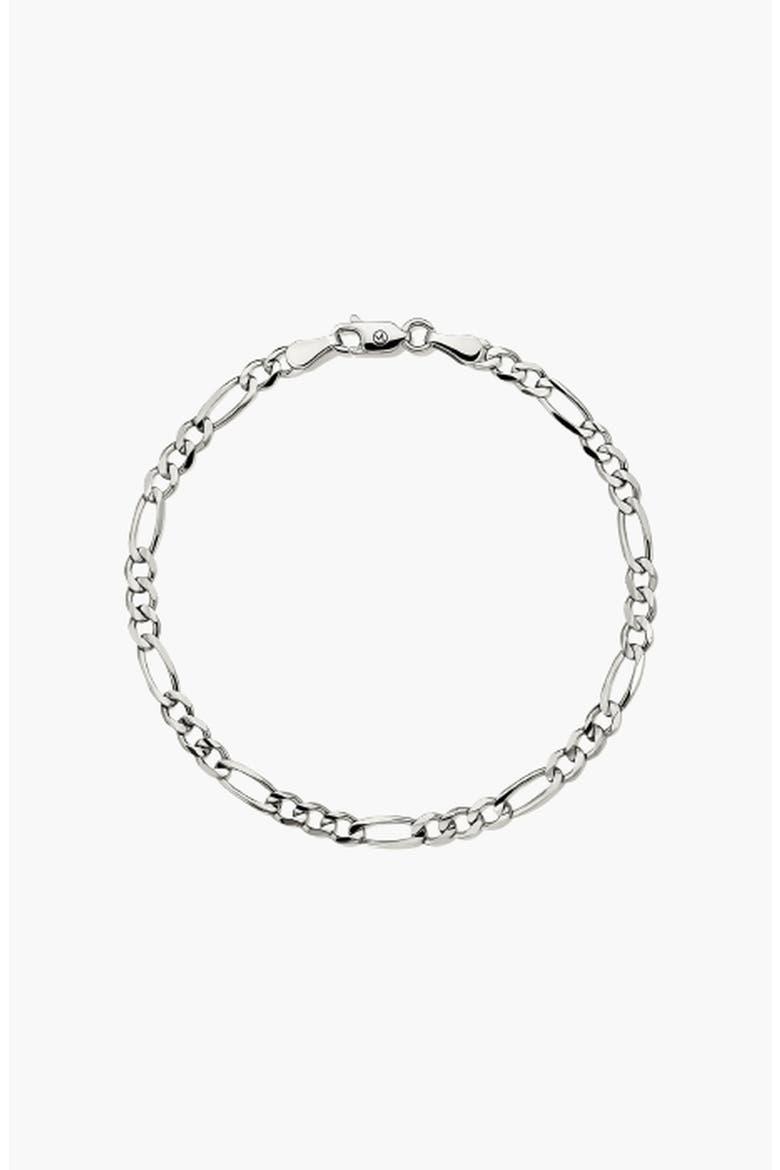 Bold Figaro Chain Bracelet, Main, color, Sterling Silver