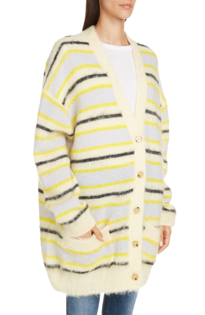 Acne Studios Keda Oversize Wool & Alpaca Blend Cardigan, Alternate, color, 