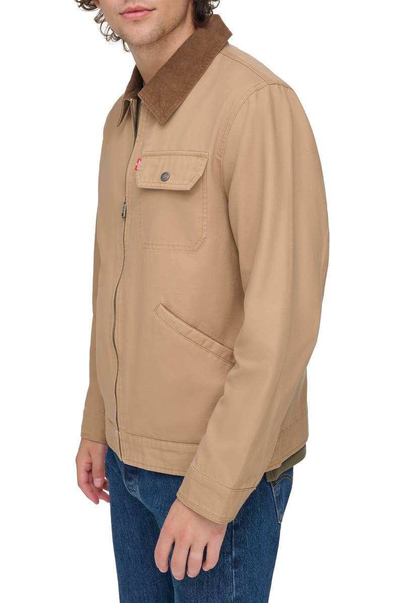 Levi's Lightweight Cotton Twill Utility Jacket, Alternate, color, Tan