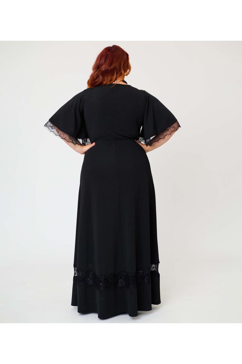 Plus Size Stevie Maxi Dress, Alternate, color, Black Butterfly Print