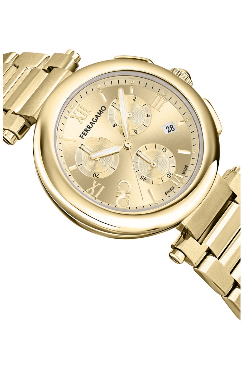 Legacy Quartz Bracelet Watch, 40mm, Alternate, color, IP YELLOW GOLD