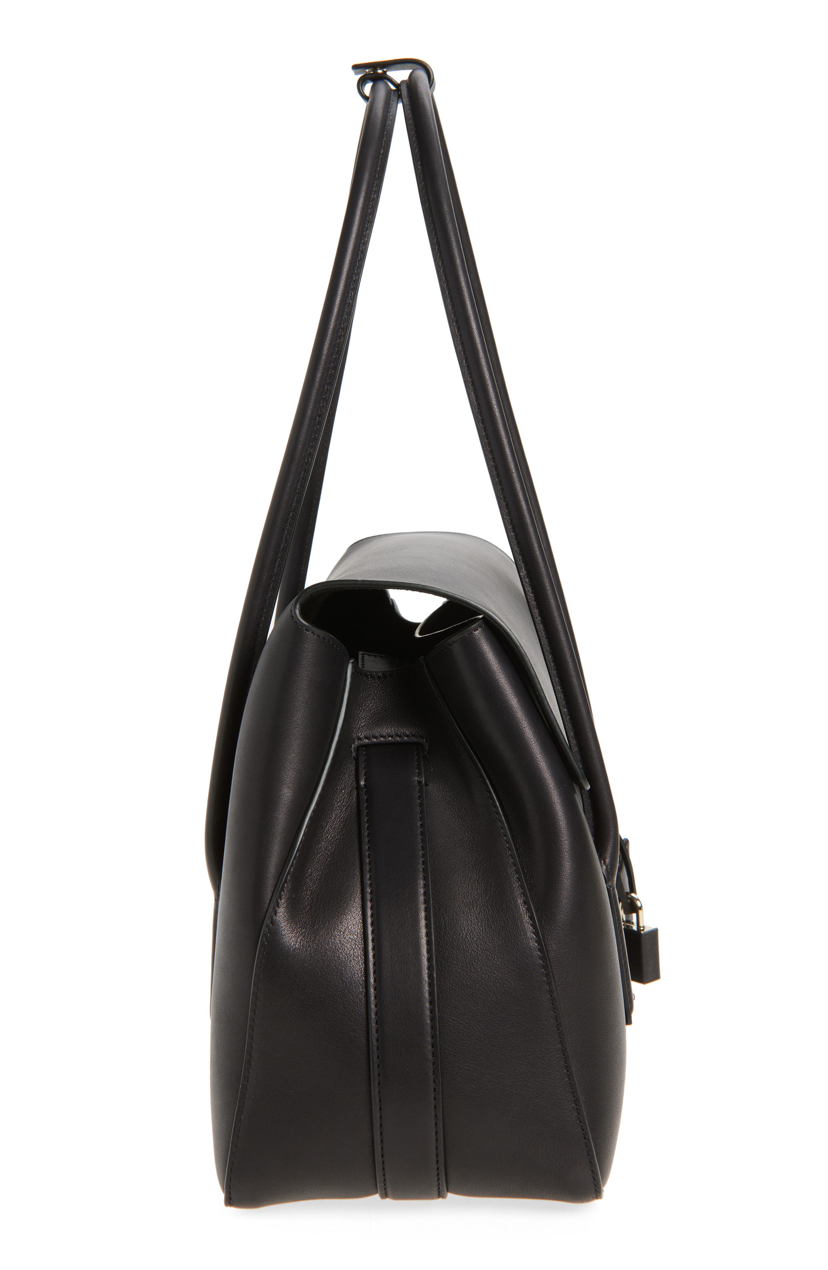 TOM FORD Medium Leather Shoulder Bag, Alternate, color, Black
