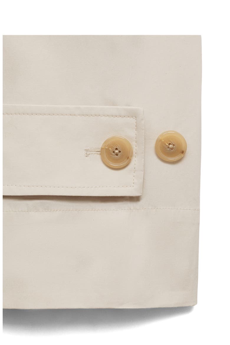Overszie Stretch Cotton Trench Coat, Alternate, color, LIGHT/ PASTEL GREY