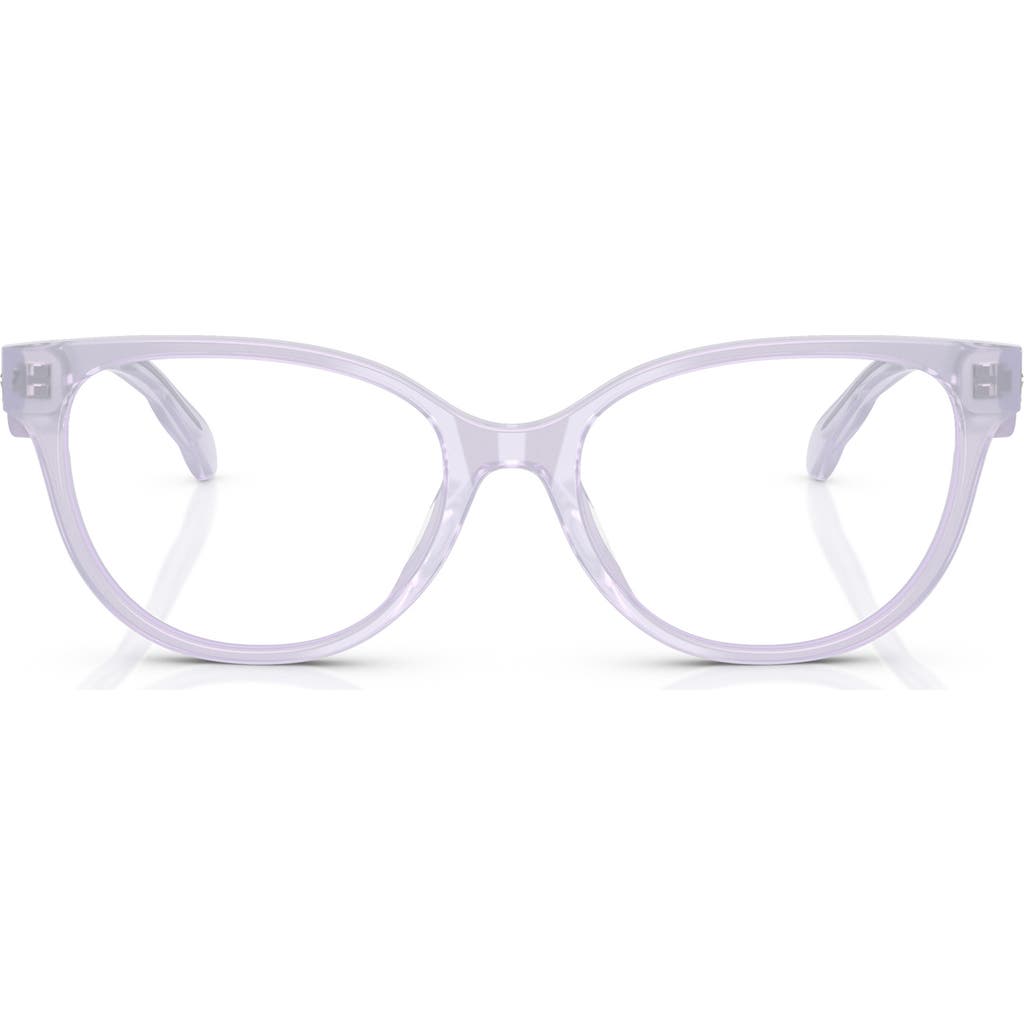 Tory Burch 53mm Phantos Optical Glasses In Milky Purple