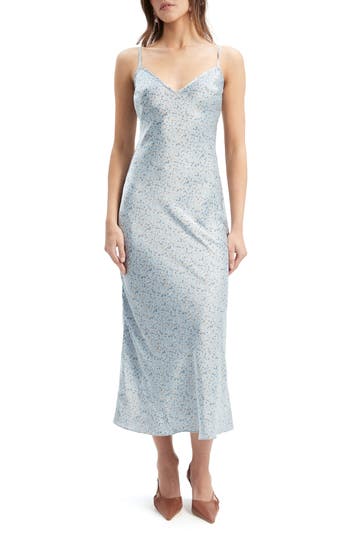 Bardot Brynlee Floral Slipdress In Baby Blue Floral