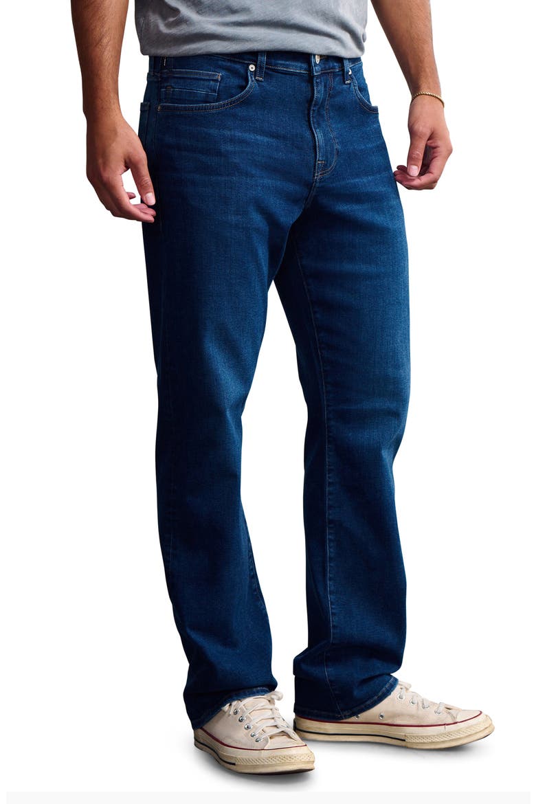 Roam Relaxed Straight Leg Jeans, Main, color, DEEP BRUSHED DENIM