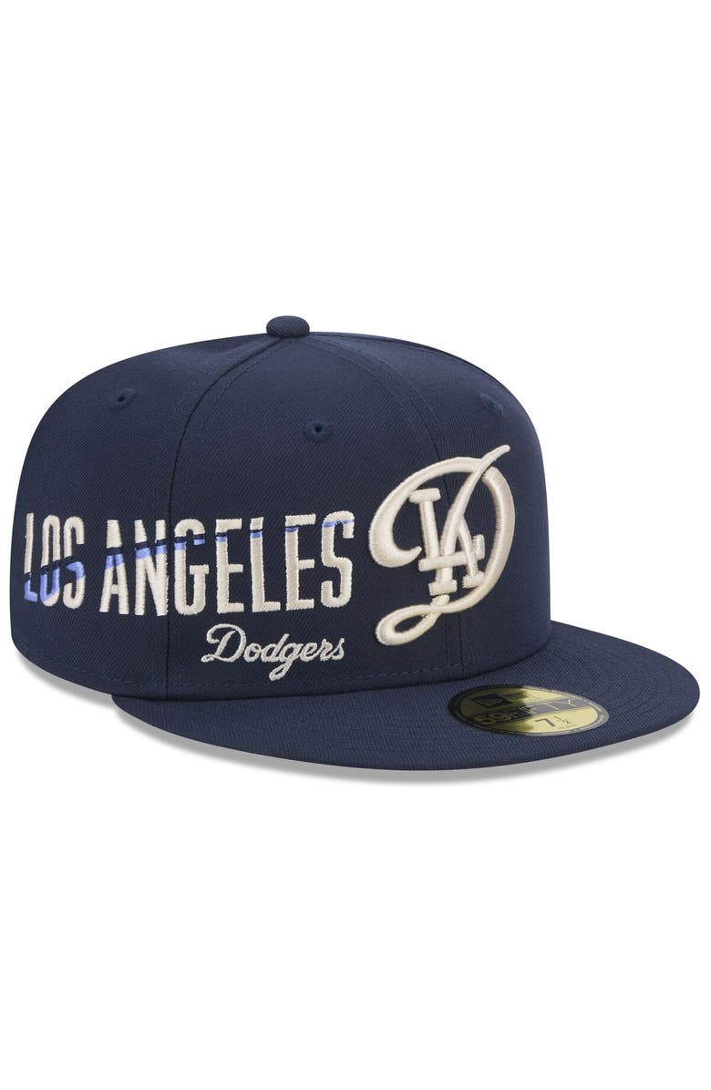 New Era Men's New Era Navy Los Angeles Dodgers 2024 City Connect Icon 59FIFTY Fitted Hat, Alternate, color, Navy