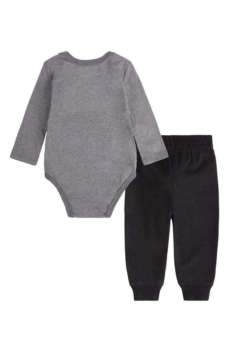 Hurley Lil' Shark Bodysuit & Joggers Set, Alternate, color,