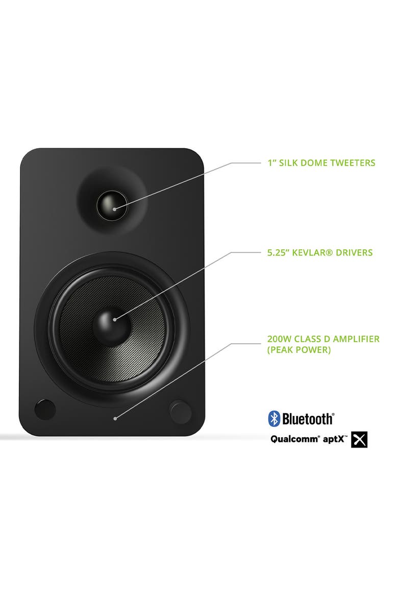 Kanto YU6 Powered Bookshelf Speakers with Built-In Bluetooth - Pair, Alternate, color,
