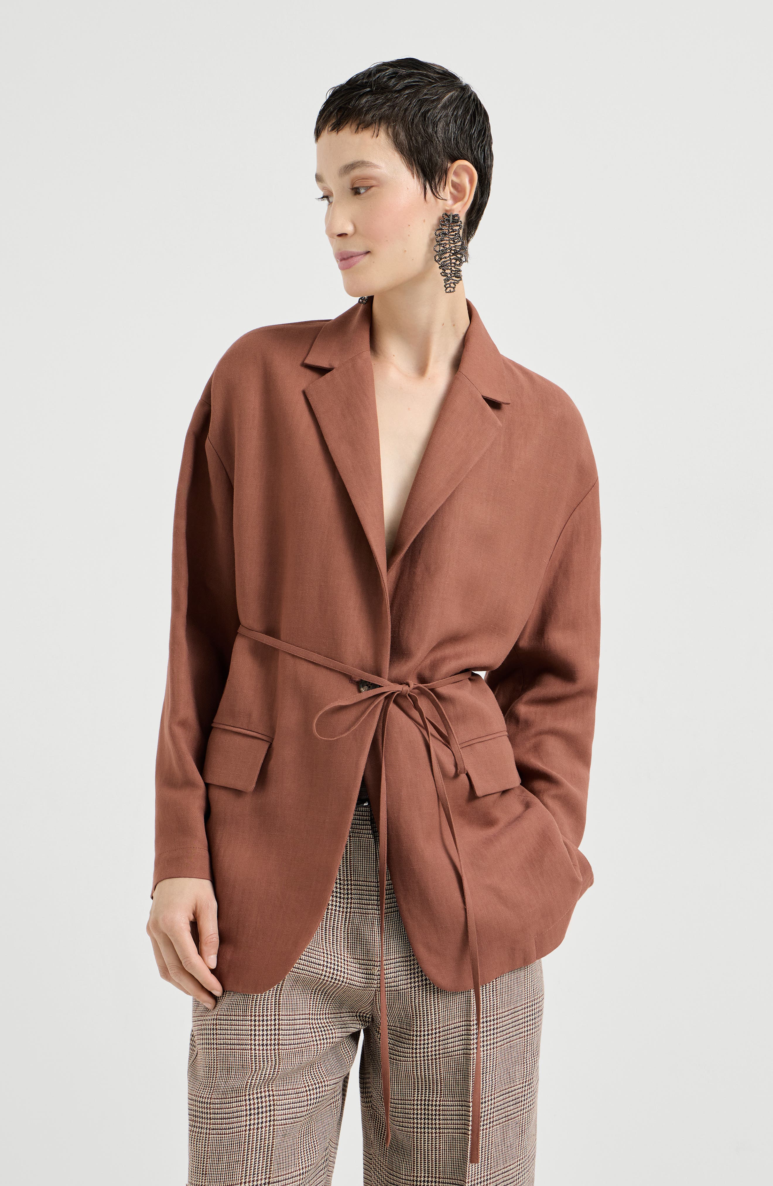 Fluid twill blazer - image 3
