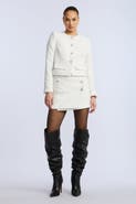 BCBGMAXAZRIA Tweed Chasseur Jacket