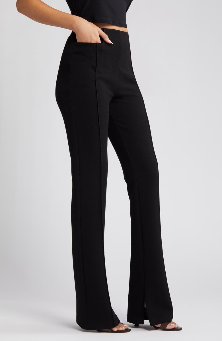 WAYF Flared Knit Pants, Alternate, color, 