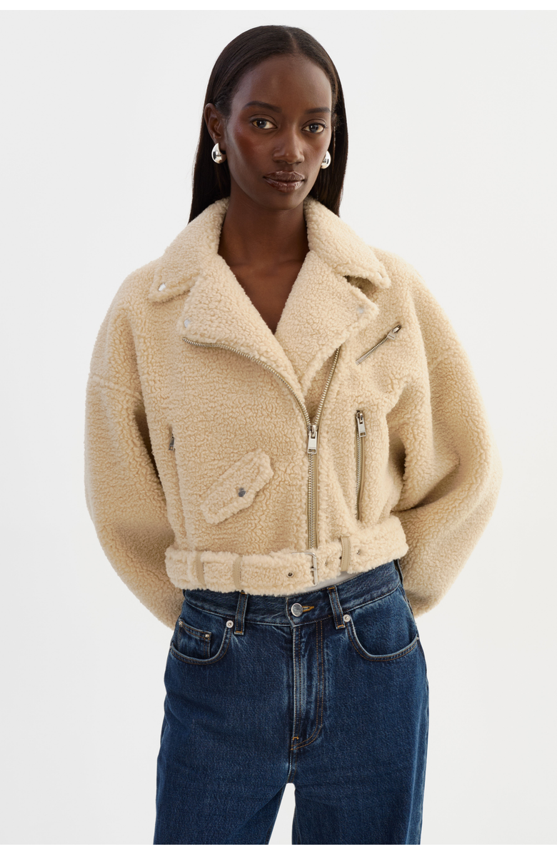 LAMARQUE Brina | Biker Jacket, Alternate, color, Beige